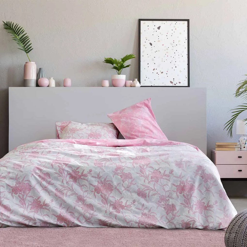 Κουβερλί Υπέρδιπλο (220x245) 2 Όψεων Kocoon Novela Pink