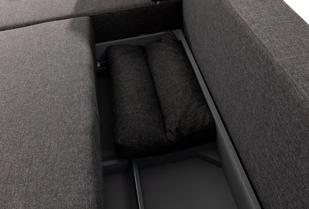 Corner Sofa-Bed Tloft Mini - Anthracite Anthracite