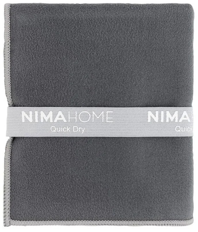 Πετσέτα Γυμναστηρίου Riva Dark Grey Nima Γυμναστηρίου 50x90cm Microfiber
