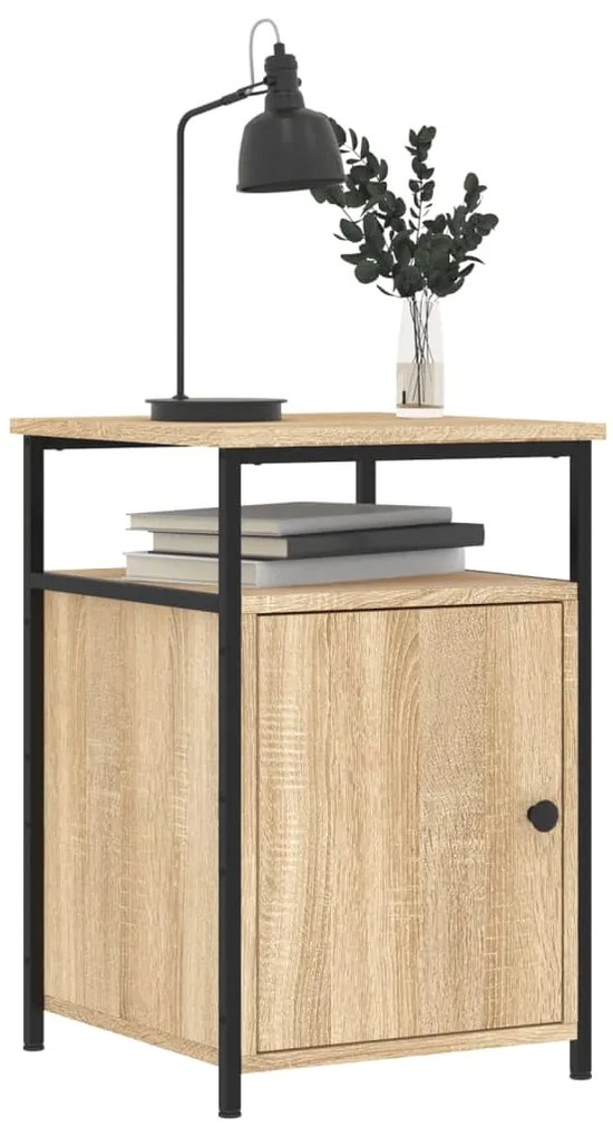 vidaXL Κομοδίνο Sonoma Δρυς 40 x 42 x 60 εκ. από Επεξεργασμένο Ξύλο