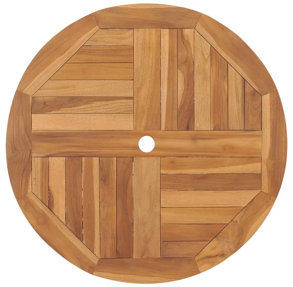 vidaXL Τραπέζι Κήπου Πτυσσόμενο 85 x 76 εκ. από Μασίφ Ξύλο Teak