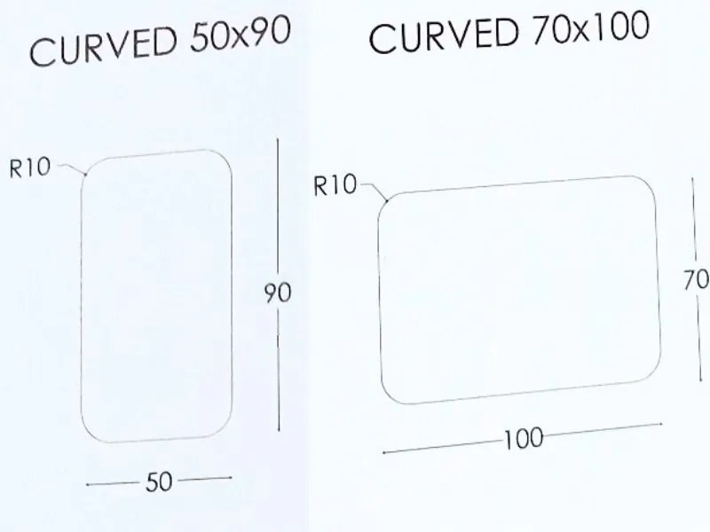 Καθρέπτης τοίχου Curved Project Mirrors Διάσταση: 42x80, Τοποθέτηση: Κάθετη