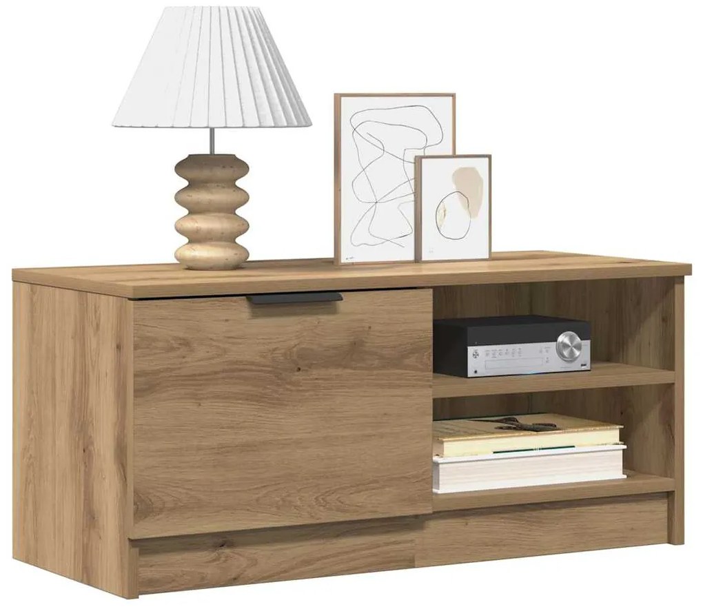 vidaXL Σετ ντουλάπι τηλεόρασης 2 τεμαχίων Artisan Oak 80x35x36,5 cm