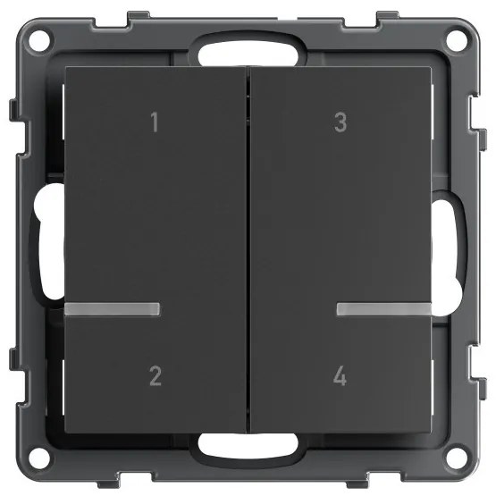 Σύνδεσμος Ασύρματου Διακόπτη 4 σεναρίων Dark Grey  SEANO 765935 Legrand 765935