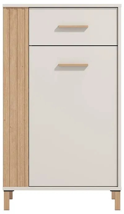 Έπιπλο Χολ Belfort 1K1F Artisan Oak - Cashmere 60x40x103 εκ.