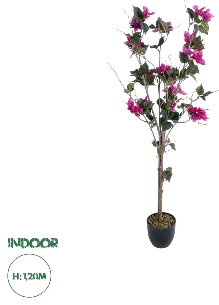 Artificial Garden BOUGAUVILLEA 20674 Τεχνητό Διακοσμητικό Φυτό με Ανθη Μπουκανβίλιας Φουξ Υ120cm