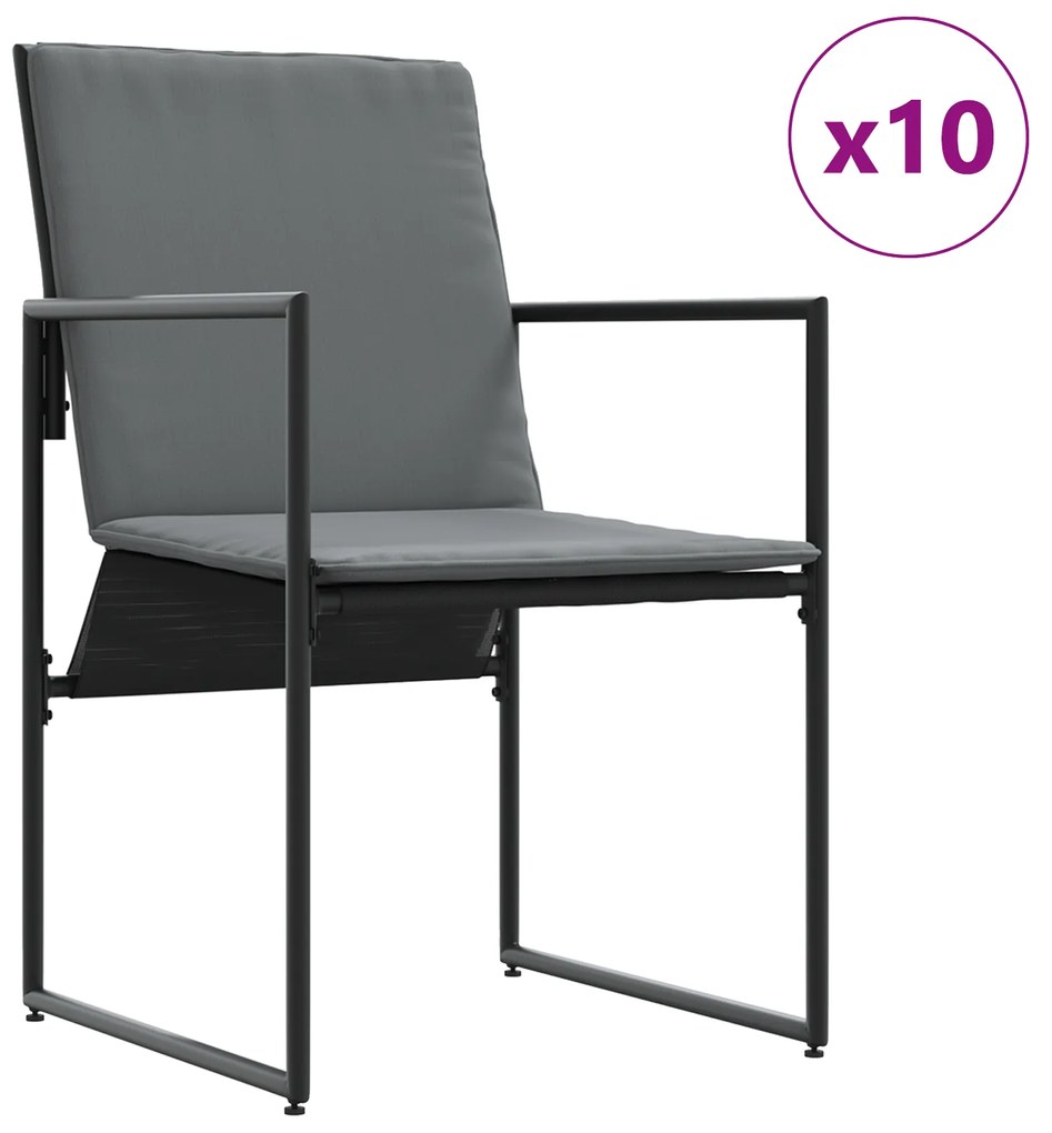 vidaXL Σετ Κήπου 15 Τεμαχίων με Μαξιλάρια από Χάλυβα και Τεξιλένες