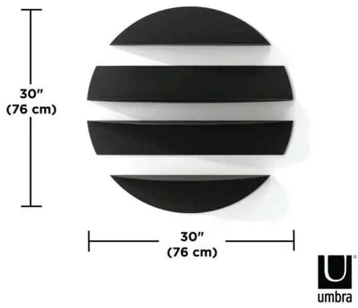 Σετ 4 μεταλλικά ράφια τοίχου 76Χ19εκ Umbra Solis 1018194-040