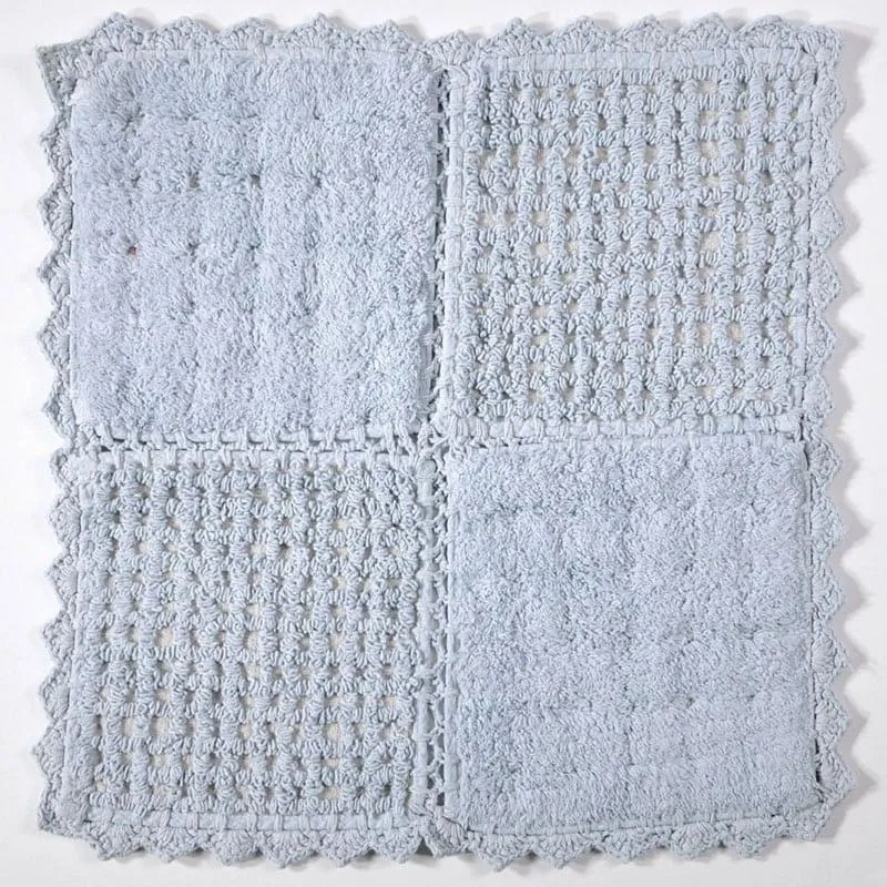 Πατάκι Μπάνιου Biscuit Blue Down Town 125X125 100% Cotton