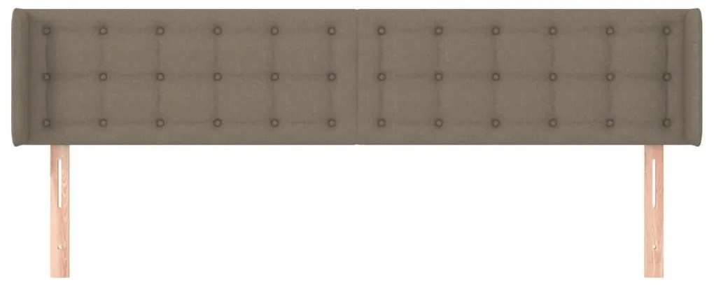 vidaXL Κεφαλάρι με Πτερύγια Taupe 183x16x78/88 εκ. Υφασμάτινο