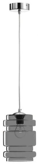 Κρεμαστό Φωτιστικό Οροφής Φ19cm E27 60W Γυαλί Luma Lighting-114-01023-04-smoke-Φιμέ/Smoke 114-01023-04-smoke