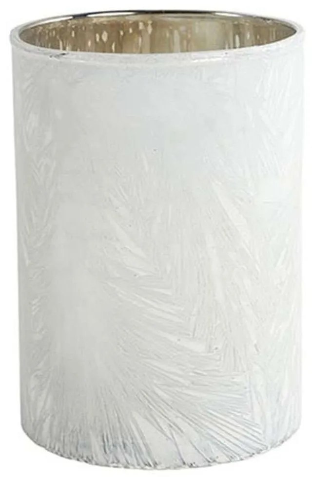 Κηροπήγιο 013.792680 8x12cm White Glass