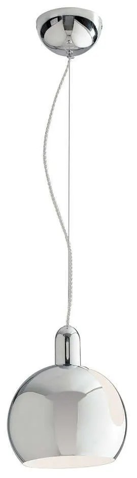 Φωτιστικό Οροφής Narciso I-NARCISO-S20 1xE27 Φ20x120cm Chrome Luce Ambiente Design Metal