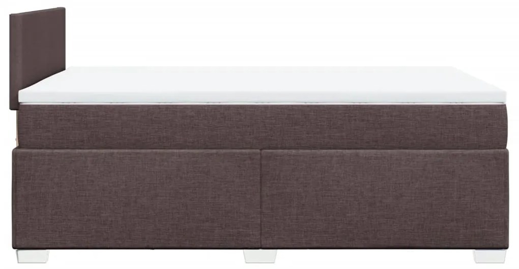 ΚΡΕΒΑΤΙ BOXSPRING ΜΕ ΣΤΡΩΜΑ ΣΚΟΥΡΟ ΚΑΦΕ 120X200 ΕΚ. ΥΦΑΣΜΑΤΙΝΟ 3285851