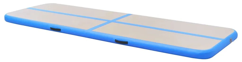 vidaXL Στρώμα Ενόργανης Φουσκωτό Μπλε 600 x 100 x 10 εκ. PVC με Τρόμπα