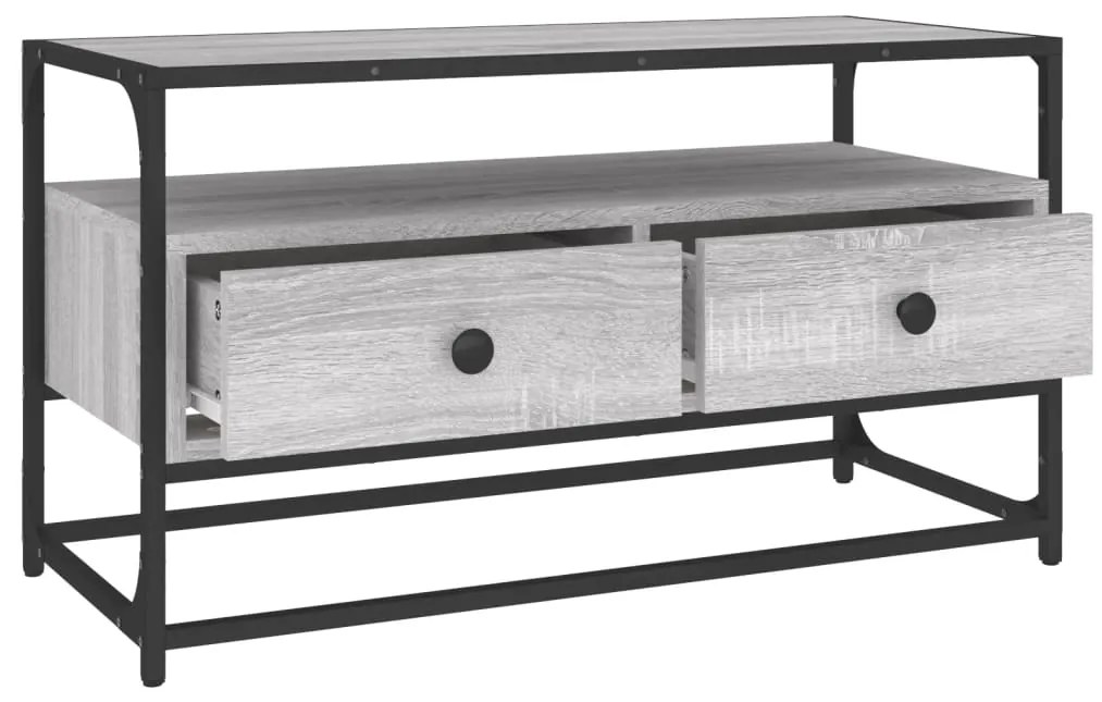 vidaXL Έπιπλο Τηλεόρασης Γκρι Sonoma 80x35x45 εκ. από Επεξεργ. Ξύλο