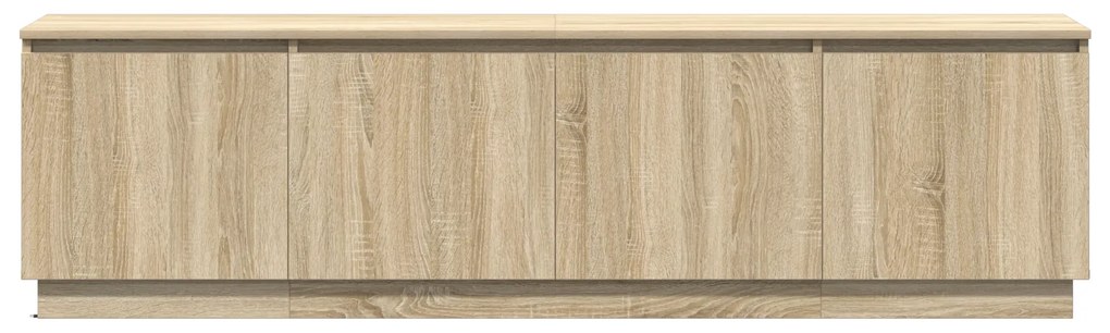 vidaXL Ντουλάπι τηλεόρασης με LED Σολονά Οξιά 180x38x49 εκ. Επεξεργασμένο ξύλο