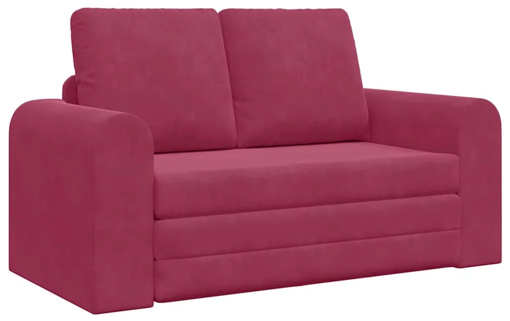vidaXL Κρεβάτι καναπές Κόκκινο 148 x 71 x 83 εκ. Βελούδο
