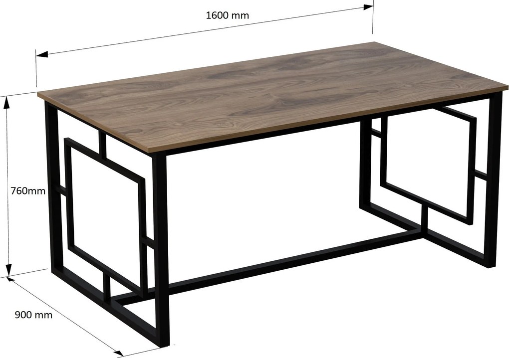 Dining Table Alin - Black Walnut
Black