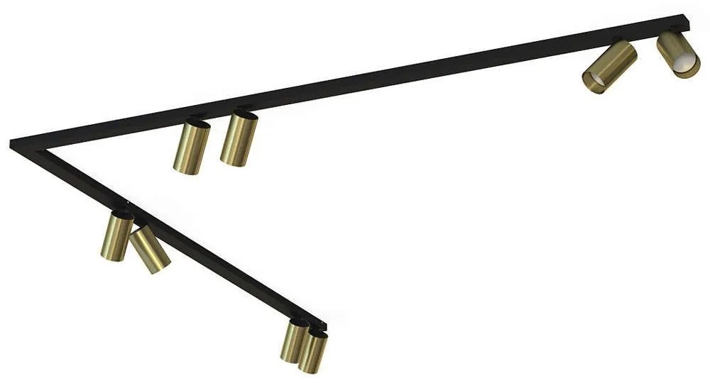 Φωτιστικό Οροφής - Σποτ Mono Corner 7755 8xGU10 10W 2X150 Solid Brass Nowodvorski Metal, Plastic