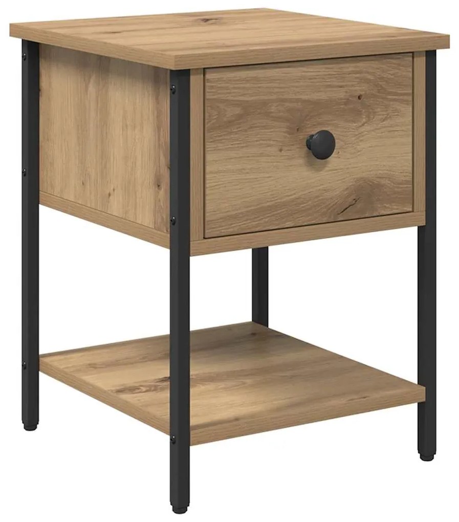 vidaXL Κομοδίνο 2 pcs Artisan Oak 34 x 35,5 x 45 εκ Επεξεργασμένο ξύλο