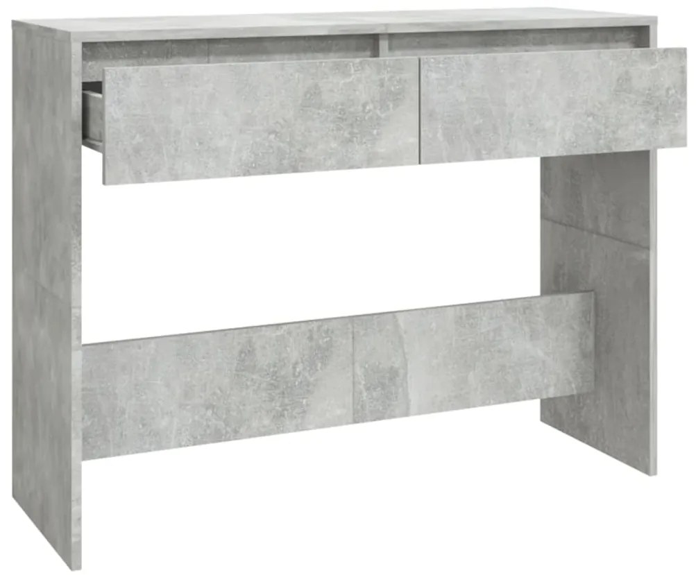 vidaXL Τραπεζάκι κονσόλα Γκρι Σκυρ. 100x35x76,5 εκ. Επεξεργασμένο Ξύλο