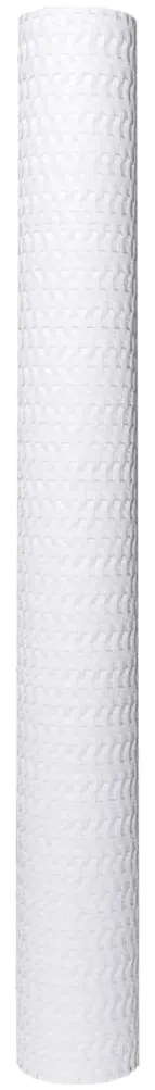 vidaXL Διαχωριστικό Βεράντας Λευκό 300 x 80 εκ. από Συνθετικό Ρατάν