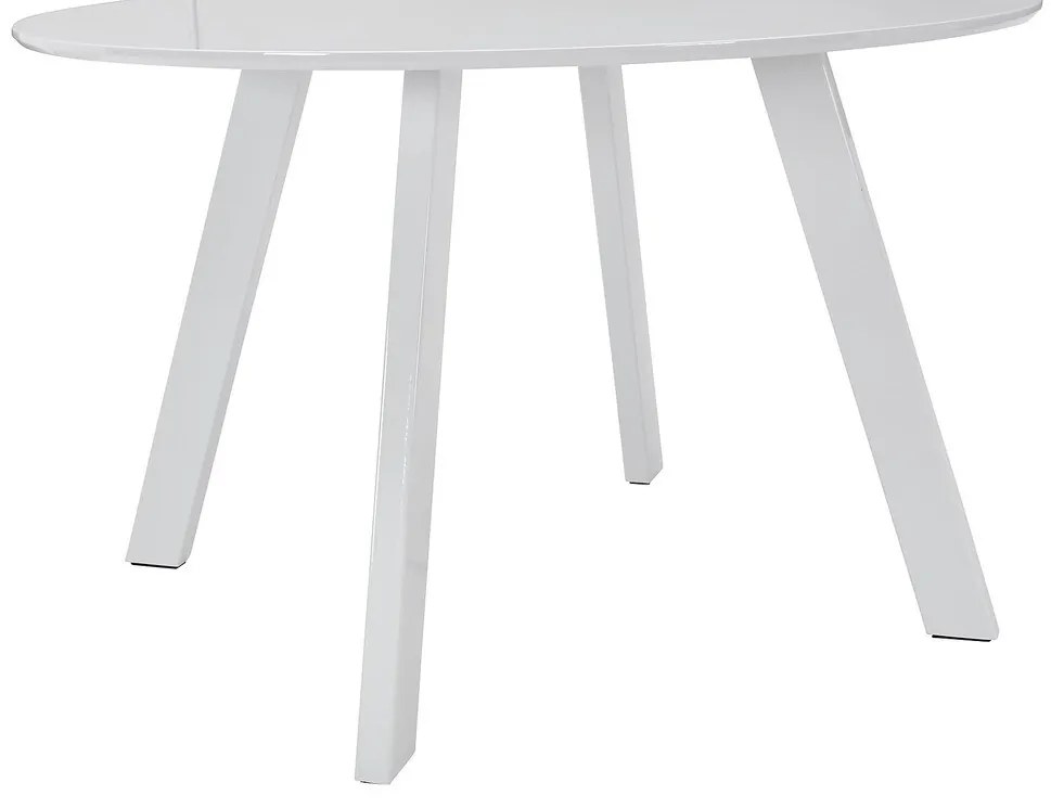 Τραπέζι Riverton 495, Άσπρο, 76cm, Ινοσανίδες μέσης πυκνότητας, Μέταλλο