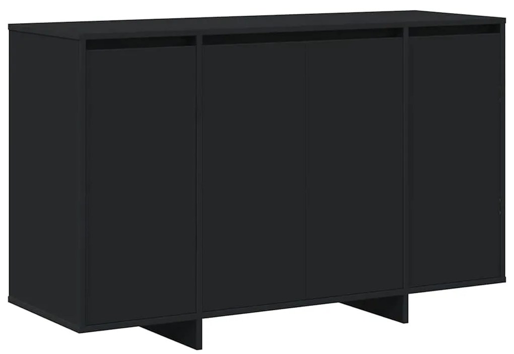 vidaXL Πλαϊνό γραφείο Μαύρο 120 x 41 x 75 εκ. Επεξεργασμένο ξύλο