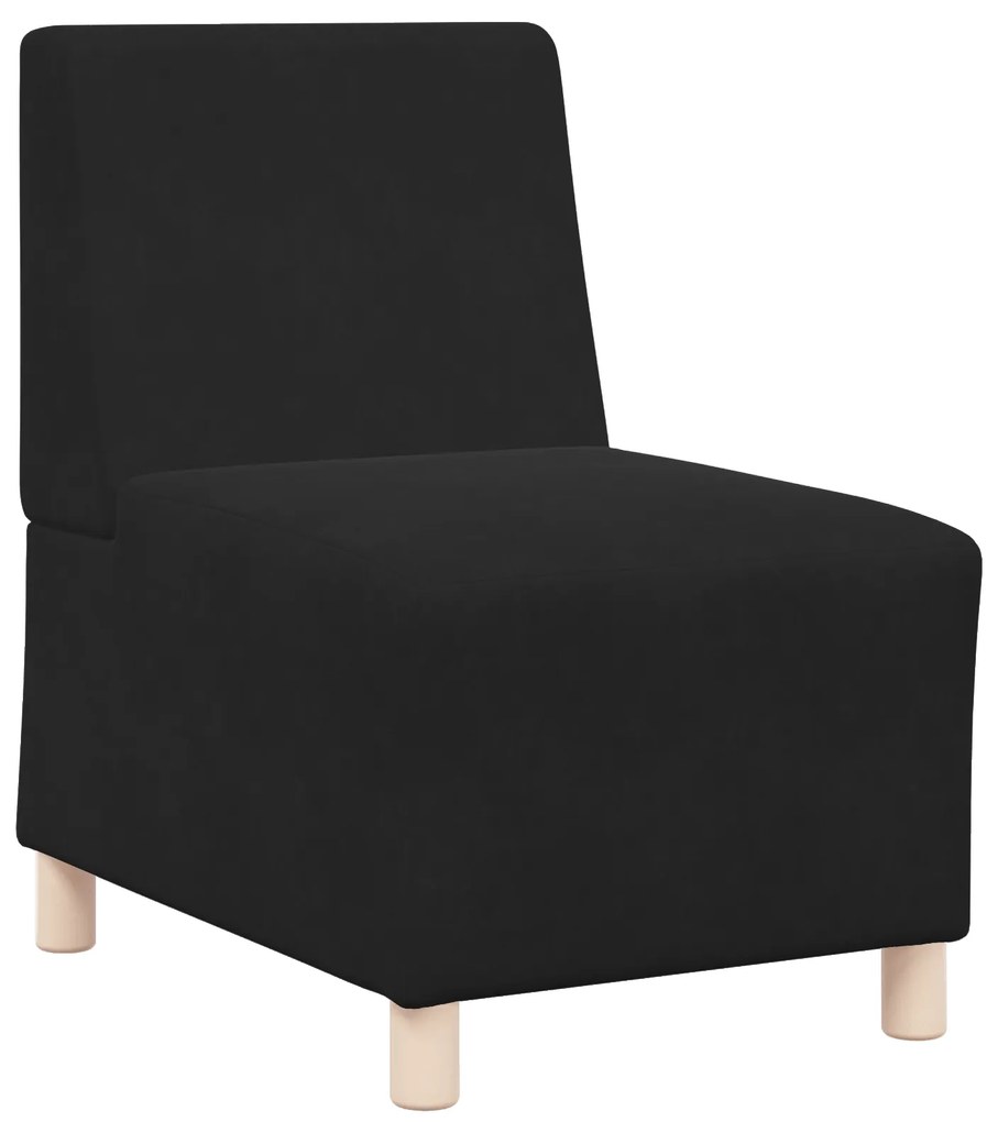 vidaXL Καναπέδες 2 pcs Μαύρο 55 x 74 x 82 εκ. Βελούδο