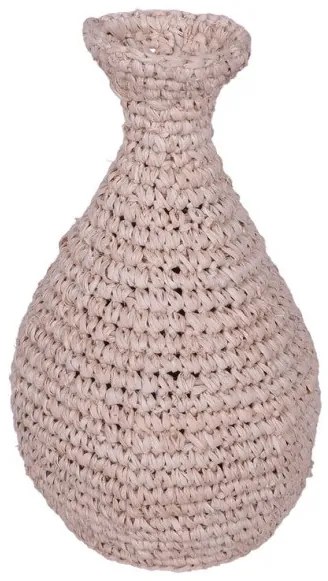 Βάζο Sannery I Inart sisal Φ20x32εκ 337-000043-337-000043-Μπεζ 337-000043