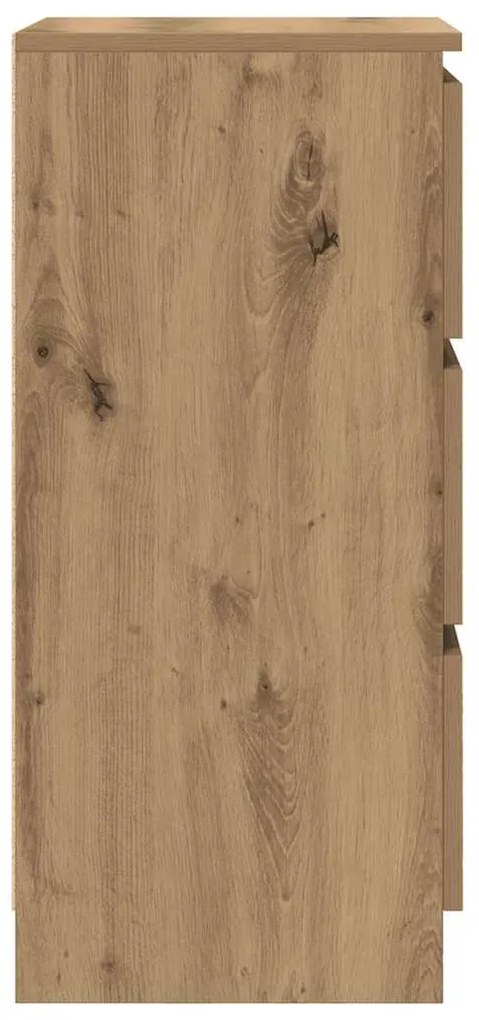 vidaXL Μπουφές Αρτισιανή Δρυς 37,5x35x76 εκ. από Επεξεργασμένο Ξύλο