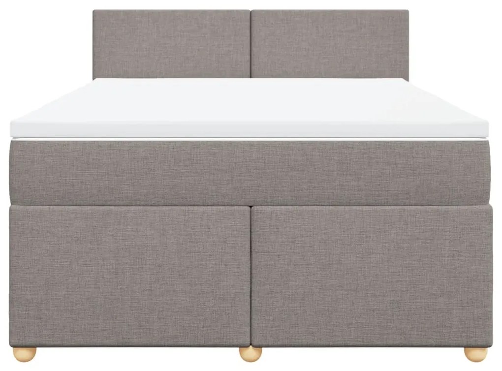 ΚΡΕΒΑΤΙ BOXSPRING ΜΕ ΣΤΡΩΜΑ TAUPE 140X200 ΕΚ. ΥΦΑΣΜΑΤΙΝΟ 3286700