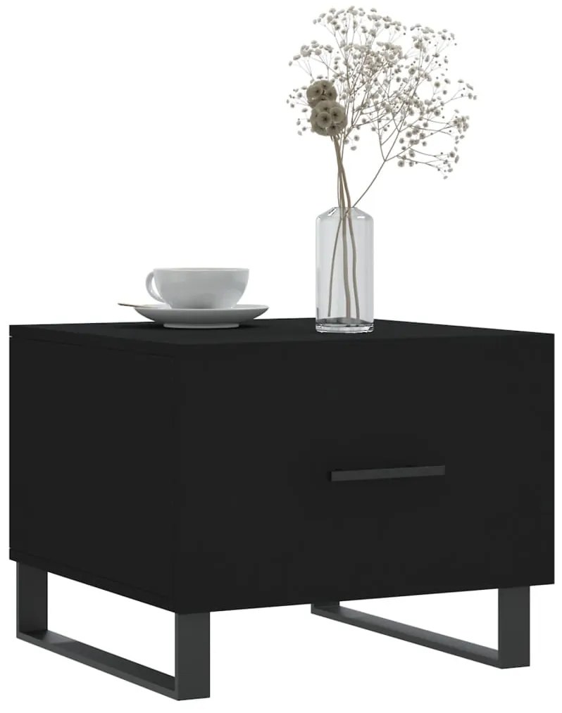 vidaXL Τραπεζάκι Σαλονιού Μαύρο 50x50x40 εκ. από Επεξεργασμένο Ξύλο