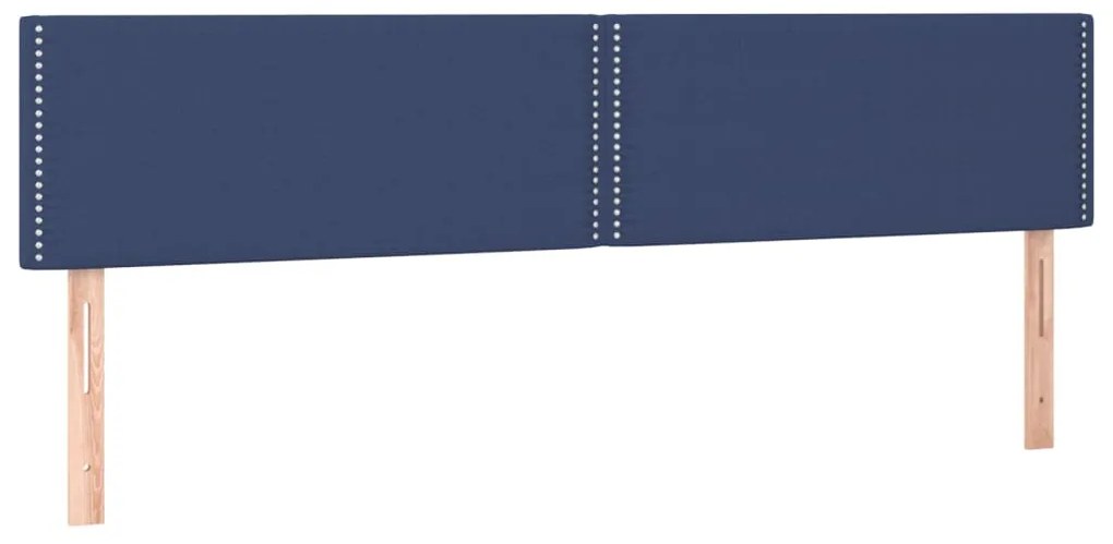 vidaXL Κεφαλάρι Κρεβατιού LED Μπλε 180x5x78/88 εκ. Υφασμάτινο