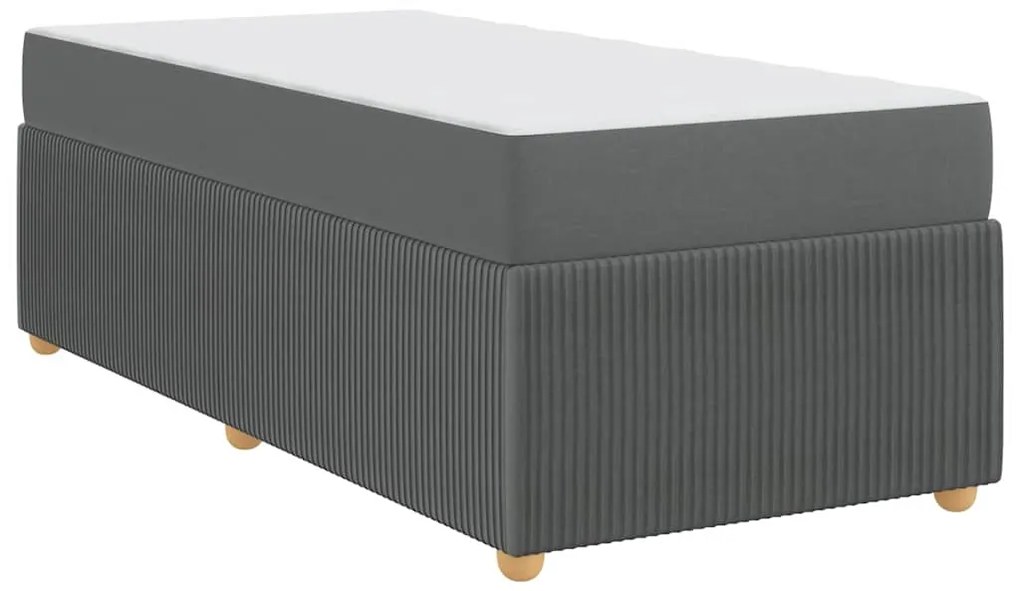 vidaXL Σκελετός Κρεβατιού Άλλο Σκούρο γκρι 80 x 200 cm ύφασμα