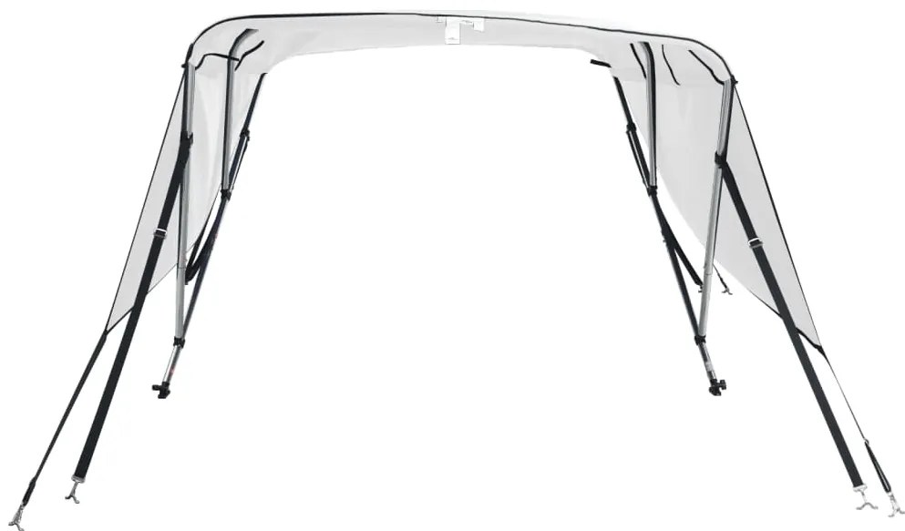 vidaXL Τέντα Σκάφους με 3 Αψίδες Τοιχώματα 183x(154-167)x137 εκ.