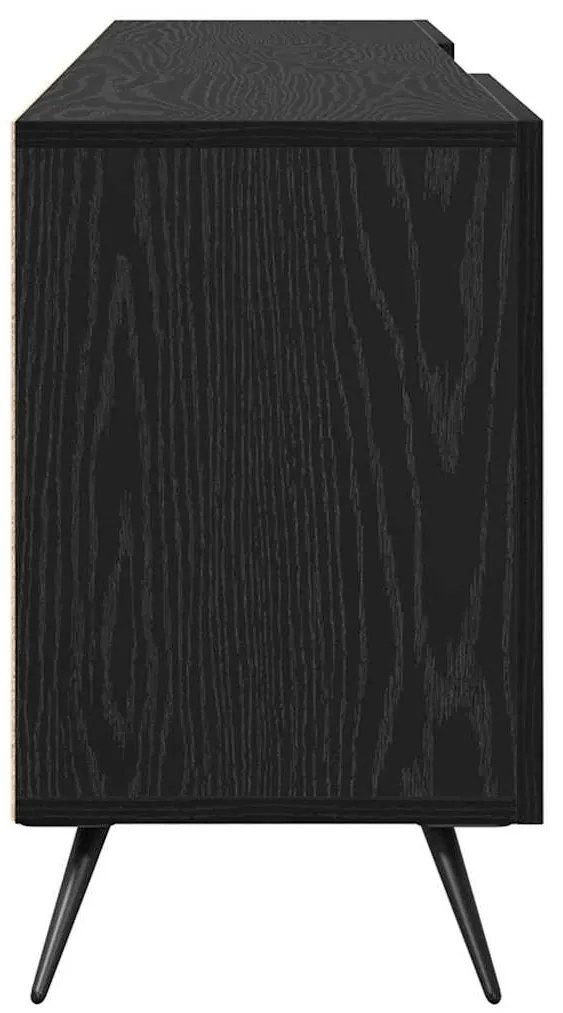 vidaXL Ντουλάπι TV Μαύρη δρυς 150 x 30 x 50 cm Επεξεργασμένο ξύλο