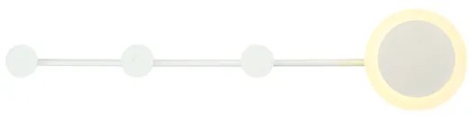 Απλίκα Φωτισικό Τοίχου LED 7W 3000K 560LM VALENTINO Aca-ZM71LEDW70WH-Λευκό ZM71LEDW70WH