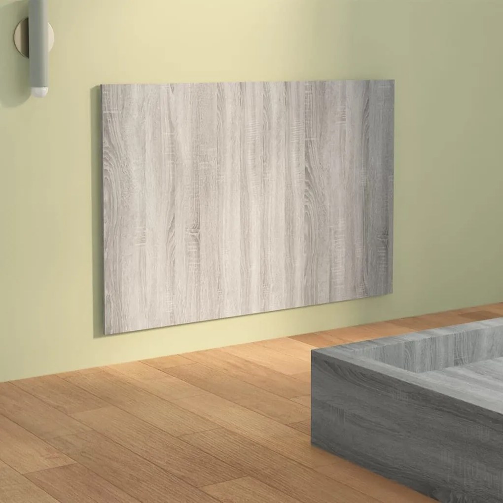 Κεφαλάρι Κρεβατιού Γκρι Sonoma 120x1,5x80 εκ. Επεξεργ. Ξύλο - Γκρι