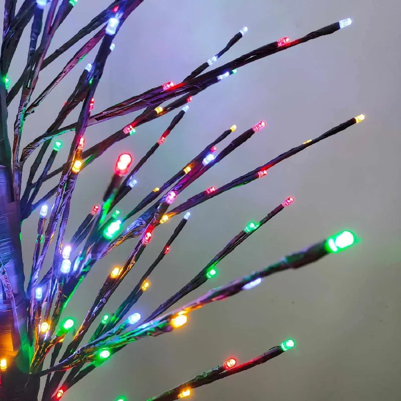 Led Φωτιζόμενο Χριστουγεννιάτικο Δέντρο Με 300Led Πολύχρωμο Φωτισμό 1.80m - Chistmas LED tree RGB light