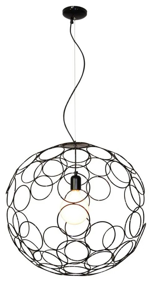 Φωτιστικό Οροφής Κρεμαστό Aline HL-3589-M 77-4083 60x120cm E27 60W Black Homelighting Metal