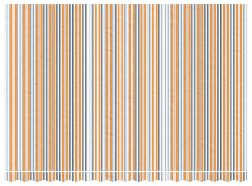 vidaXL Τεντόπανο Ανταλλακτικό Ριγέ Πολύχρωμο 4,5x3 μ.