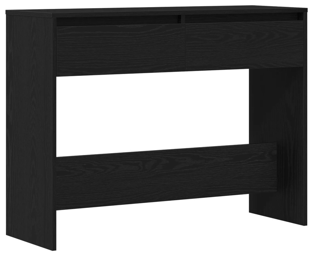 vidaXL Μαύρο Ξύλινο Τραπέζι Κονσόλας - 100x35x76.5 εκ - Επεξεργασμένο Ξύλο