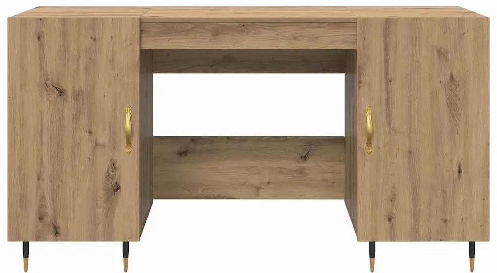 vidaXL Γραφείο artisan δρυς 140 x 50 x 75 εκ. Επεξεργασμένο ξύλο