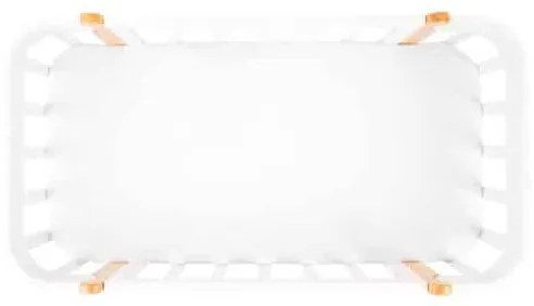 Βρεφική Κούνια  Anti-Reflux Nika White + Natural  60 × 94 cm  INGVART