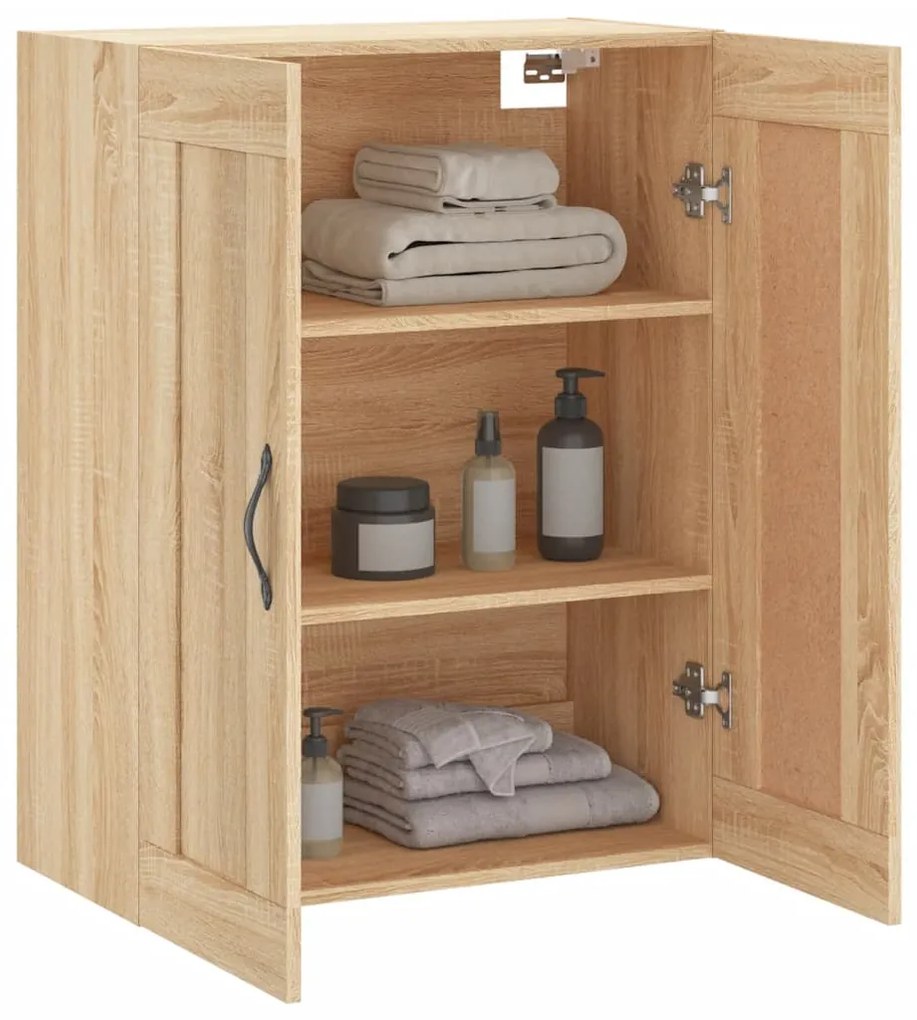 vidaXL Ντουλάπι Επιτοίχιο Sonoma Δρυς 69,5 x 34 x 90 εκ. Επεξεργ. Ξύλο