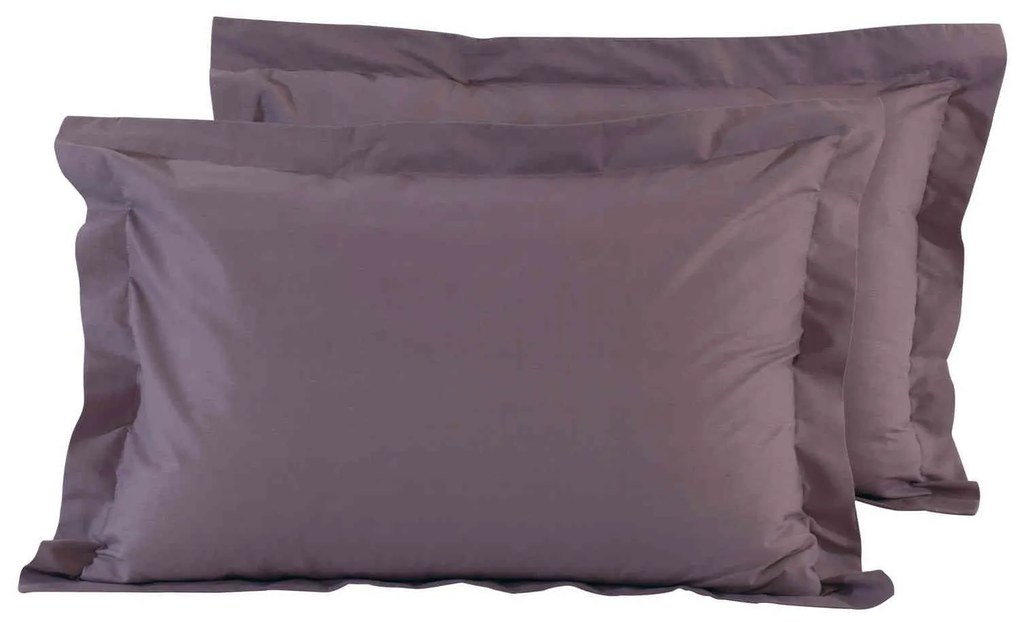 Μαξιλαροθήκες Σετ 2τμχ 1010 Best Colors Purple Das Home 50Χ70 100% Βαμβάκι