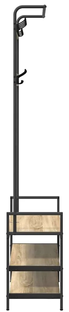 vidaXL Κρεμάστρα Sonoma Δρυς 75 x 34 x 184 εκ Επεξεργασμένο ξύλο