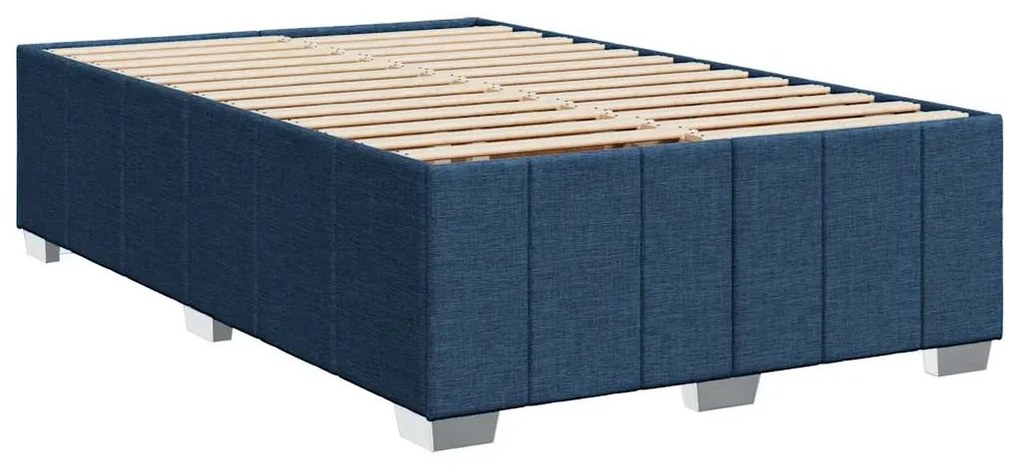 ΚΡΕΒΑΤΙ BOXSPRING ΜΕ ΣΤΡΩΜΑ ΜΠΛΕ 120X200 ΕΚ. ΥΦΑΣΜΑΤΙΝΟ 3289348